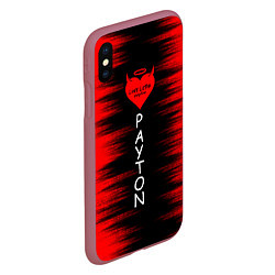 Чехол iPhone XS Max матовый Payton, цвет: 3D-малиновый — фото 2