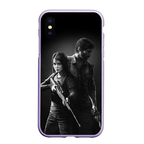 Чехол iPhone XS Max матовый THE LAST OF US 2 ДЖОЭЛ ЭЛЛИ / 3D-Светло-сиреневый – фото 1