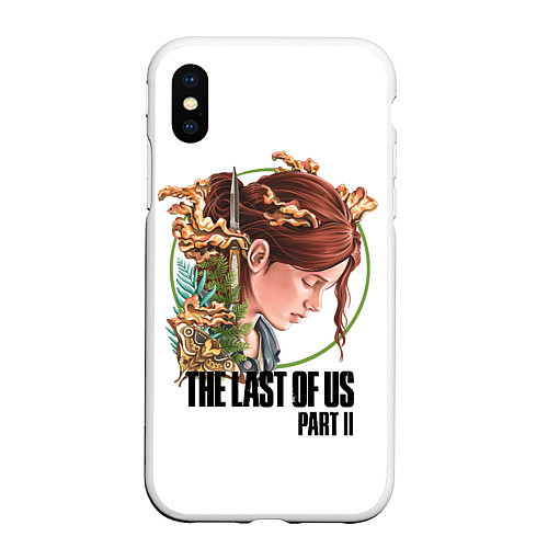 Чехол iPhone XS Max матовый The Last of Us Part II Ellie / 3D-Белый – фото 1