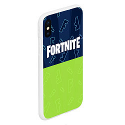 Чехол iPhone XS Max матовый FORTNITE ФОРТНАЙТ, цвет: 3D-белый — фото 2