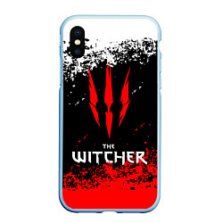 Чехол iPhone XS Max матовый The Witcher, цвет: 3D-голубой