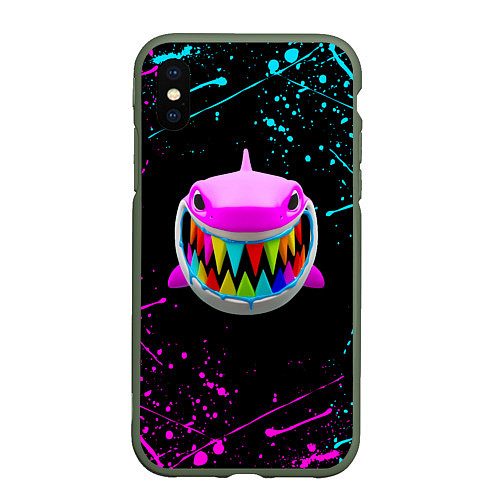 Чехол iPhone XS Max матовый 6IX9INE 69 / 3D-Темно-зеленый – фото 1