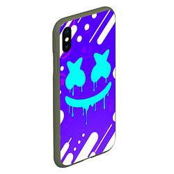 Чехол iPhone XS Max матовый MARSHMELLO МАРШМЕЛЛОУ, цвет: 3D-темно-зеленый — фото 2