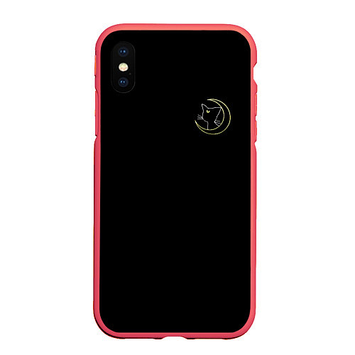 Чехол iPhone XS Max матовый Сэйлор мун / 3D-Красный – фото 1