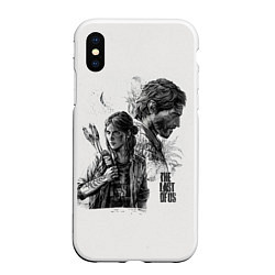 Чехол iPhone XS Max матовый The Last of Us, цвет: 3D-белый