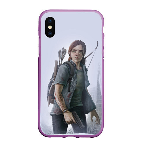 Чехол iPhone XS Max матовый Ellie / 3D-Фиолетовый – фото 1