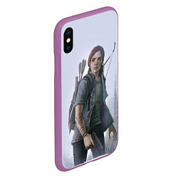 Чехол iPhone XS Max матовый Ellie, цвет: 3D-фиолетовый — фото 2