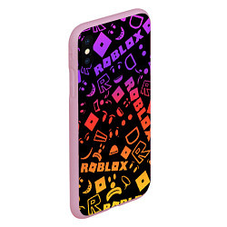 Чехол iPhone XS Max матовый Roblox, цвет: 3D-розовый — фото 2