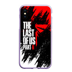 Чехол iPhone XS Max матовый THE LAST OF US II, цвет: 3D-светло-сиреневый