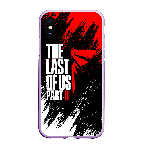 Чехол iPhone XS Max матовый THE LAST OF US II / 3D-Сиреневый – фото 1