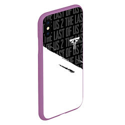 Чехол iPhone XS Max матовый The Last of Us: Part 2, цвет: 3D-фиолетовый — фото 2