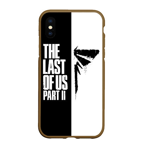 Чехол iPhone XS Max матовый THE LAST OF US II / 3D-Коричневый – фото 1