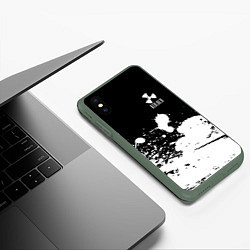 Чехол iPhone XS Max матовый S T A L K E R, цвет: 3D-темно-зеленый — фото 2