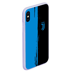 Чехол iPhone XS Max матовый JUVENTUS, цвет: 3D-светло-сиреневый — фото 2