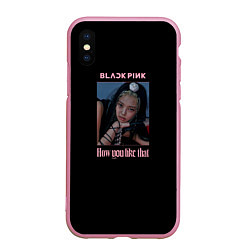 Чехол iPhone XS Max матовый BLACKPINK - Jennie, цвет: 3D-розовый