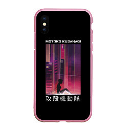 Чехол iPhone XS Max матовый Призрак в доспехах, цвет: 3D-розовый