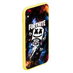 Чехол iPhone XS Max матовый FORTNITE x MARSHMELLO, цвет: 3D-желтый — фото 2