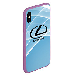 Чехол iPhone XS Max матовый Lexus, цвет: 3D-фиолетовый — фото 2