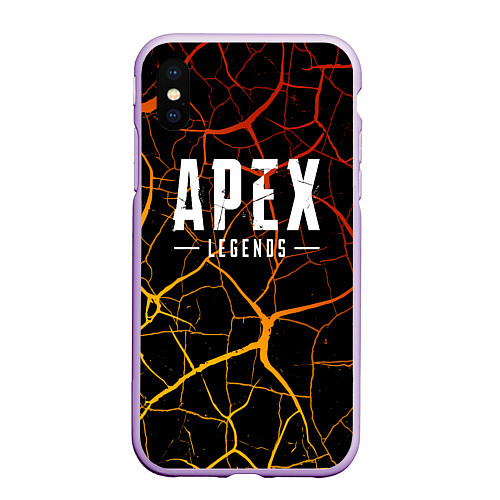 Чехол iPhone XS Max матовый Apex Legends / 3D-Сиреневый – фото 1