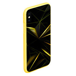 Чехол iPhone XS Max матовый Текстура, цвет: 3D-желтый — фото 2