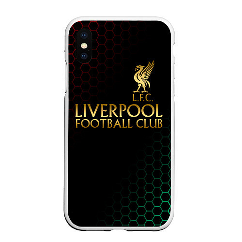 Чехол iPhone XS Max матовый LIVERPOOL ЛИВЕРПУЛЬ / 3D-Белый – фото 1