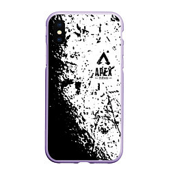 Чехол iPhone XS Max матовый Apex Legends, цвет: 3D-светло-сиреневый