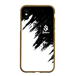 Чехол iPhone XS Max матовый Sabaton, цвет: 3D-коричневый