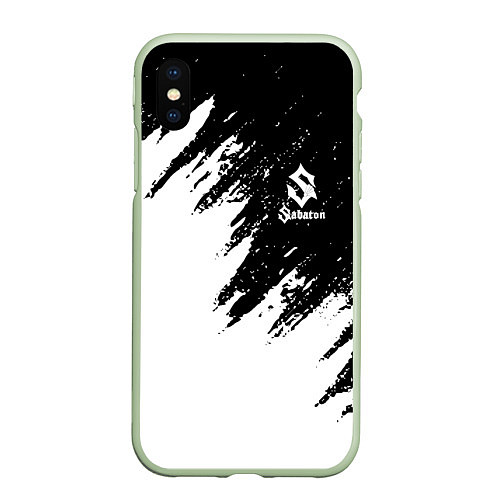 Чехол iPhone XS Max матовый Sabaton / 3D-Салатовый – фото 1