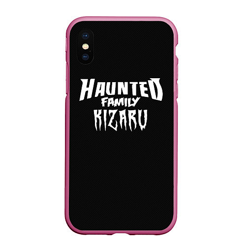 Чехол iPhone XS Max матовый KIZARU HAUNTED FAMILY / 3D-Малиновый – фото 1