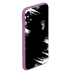 Чехол iPhone XS Max матовый JUVENTUS, цвет: 3D-фиолетовый — фото 2