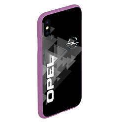 Чехол iPhone XS Max матовый OPEL, цвет: 3D-фиолетовый — фото 2