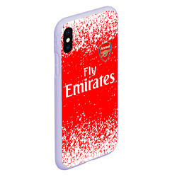 Чехол iPhone XS Max матовый ARSENAL, цвет: 3D-светло-сиреневый — фото 2