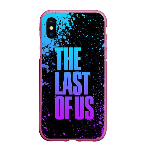 Чехол iPhone XS Max матовый THE LAST OF US / 3D-Малиновый – фото 1