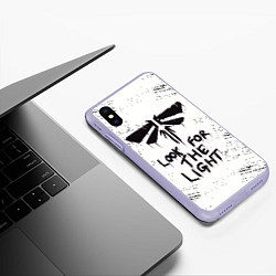 Чехол iPhone XS Max матовый THE LAST OF US, цвет: 3D-светло-сиреневый — фото 2