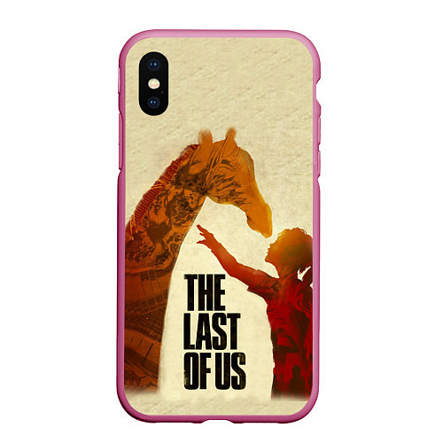 Чехол iPhone XS Max матовый The Last of Us 2 / 3D-Малиновый – фото 1