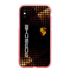 Чехол iPhone XS Max матовый PORSCHE, цвет: 3D-баблгам