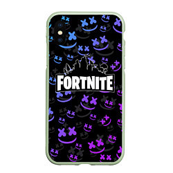 Чехол iPhone XS Max матовый FORTNITE MARSHMELLO