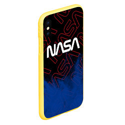 Чехол iPhone XS Max матовый NASA НАСА, цвет: 3D-желтый — фото 2