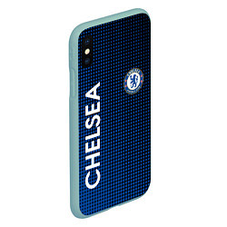 Чехол iPhone XS Max матовый CHELSEA, цвет: 3D-мятный — фото 2