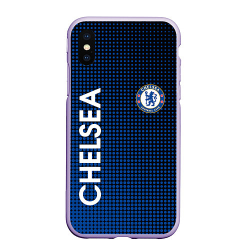 Чехол iPhone XS Max матовый CHELSEA / 3D-Светло-сиреневый – фото 1