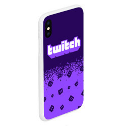 Чехол iPhone XS Max матовый TWITCH ТВИЧ, цвет: 3D-белый — фото 2