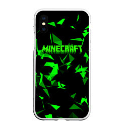 Чехол iPhone XS Max матовый Minecraft