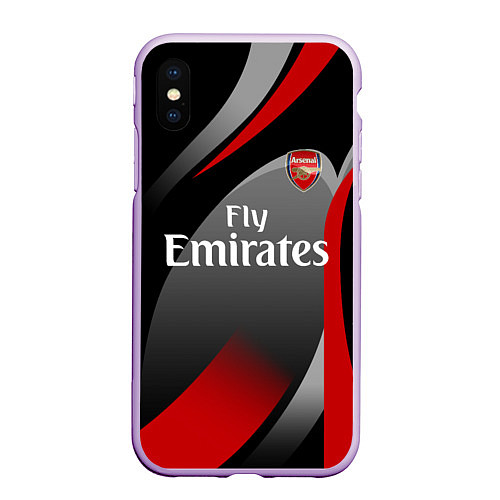 Чехол iPhone XS Max матовый ARSENAL UNIFORM / 3D-Сиреневый – фото 1