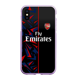 Чехол iPhone XS Max матовый ARSENAL UNIFORM 2020, цвет: 3D-сиреневый