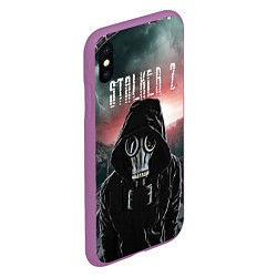 Чехол iPhone XS Max матовый Stalker 2 Зона, цвет: 3D-фиолетовый — фото 2