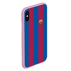 Чехол iPhone XS Max матовый FC Barcelona 2021, цвет: 3D-розовый — фото 2