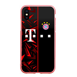 Чехол iPhone XS Max матовый FC Bayern Munchen Форма, цвет: 3D-баблгам