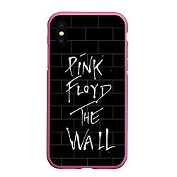 Чехол iPhone XS Max матовый PINK FLOYD, цвет: 3D-малиновый