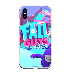 Чехол iPhone XS Max матовый Fall Guys