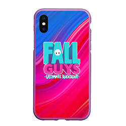 Чехол iPhone XS Max матовый FALL GUYS: Ultimate Knockout